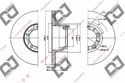 Тормозной диск DJ PARTS BD1500